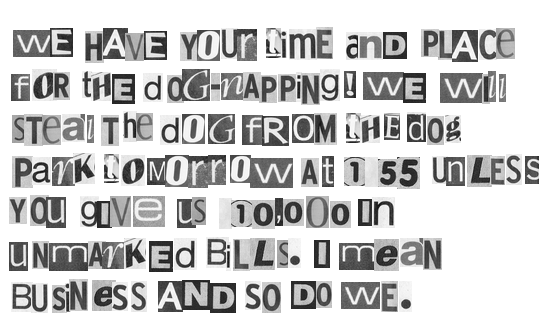ransom note 8