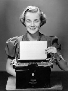 Property of George Marks: http://www.gettyimages.com/detail/photo/male-secretary-at-typewriter-high-res-stock-photography/53271947